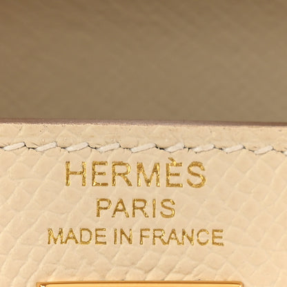 Hermes Epsom Kelly Sellier 25 Craie 7 of 12