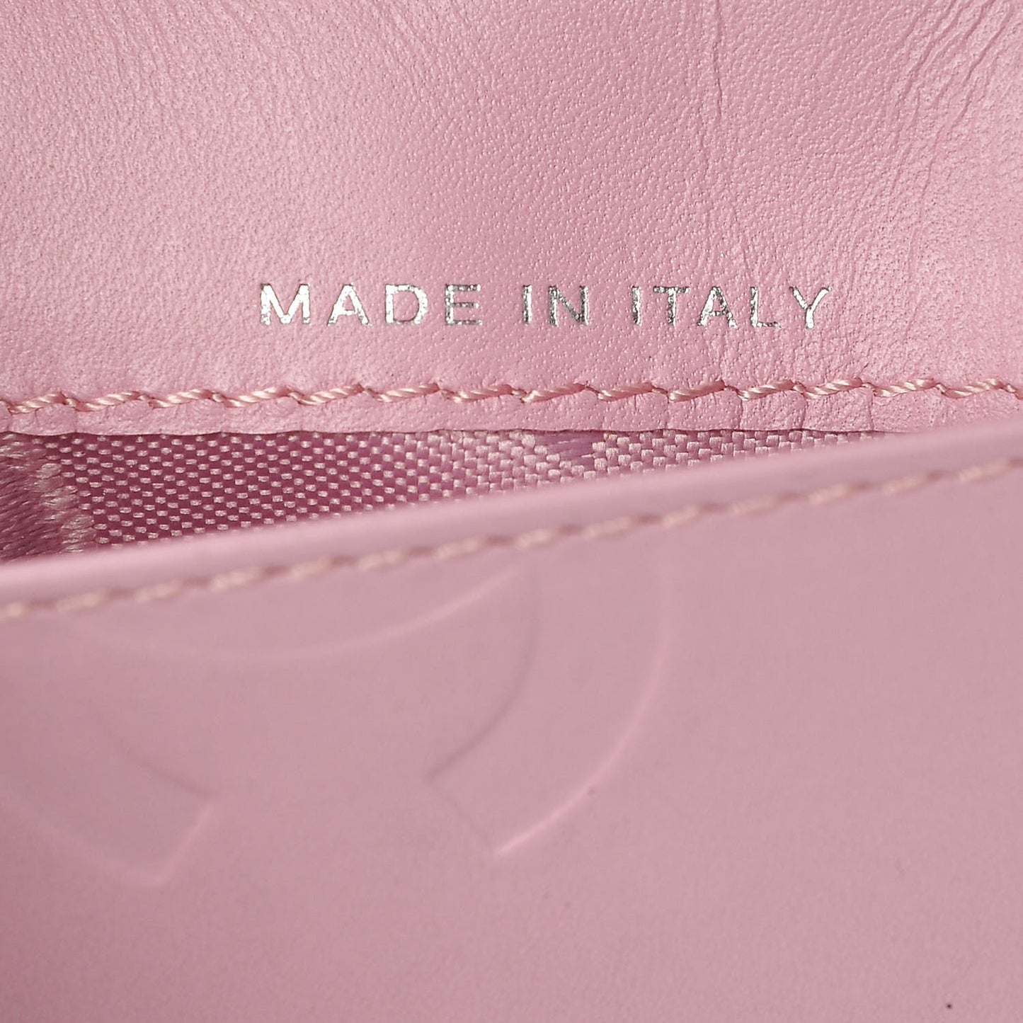 Calfskin Quilted Small Cambon Agenda Planner Pink