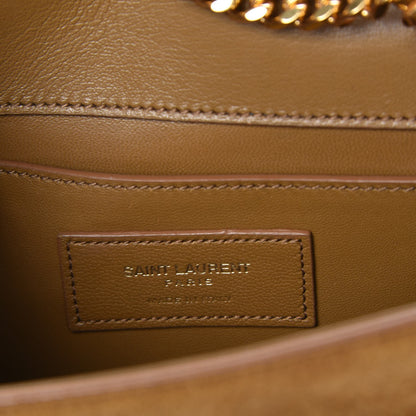 Saint Laurent Suede Small Classic Monogram Kate Tassel Satchel Light Ochre 6 of 6