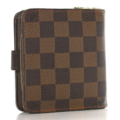 Louis Vuitton Damier Ebene Zippe Zipped Compact Wallet 3 of 13
