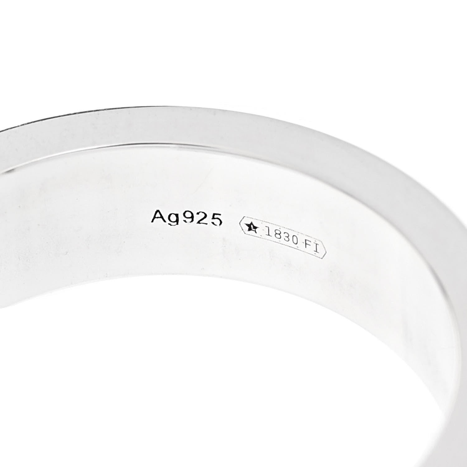 Gucci Sterling Silver GucciGhost Hamlet Skull Narrow Ring 60 9 5 of 6