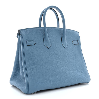 Hermes Togo Birkin 25 Azur 3 of 12