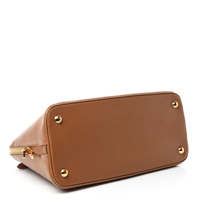 Prada Saffiano Lux Bauletto Caramel 4 of 10