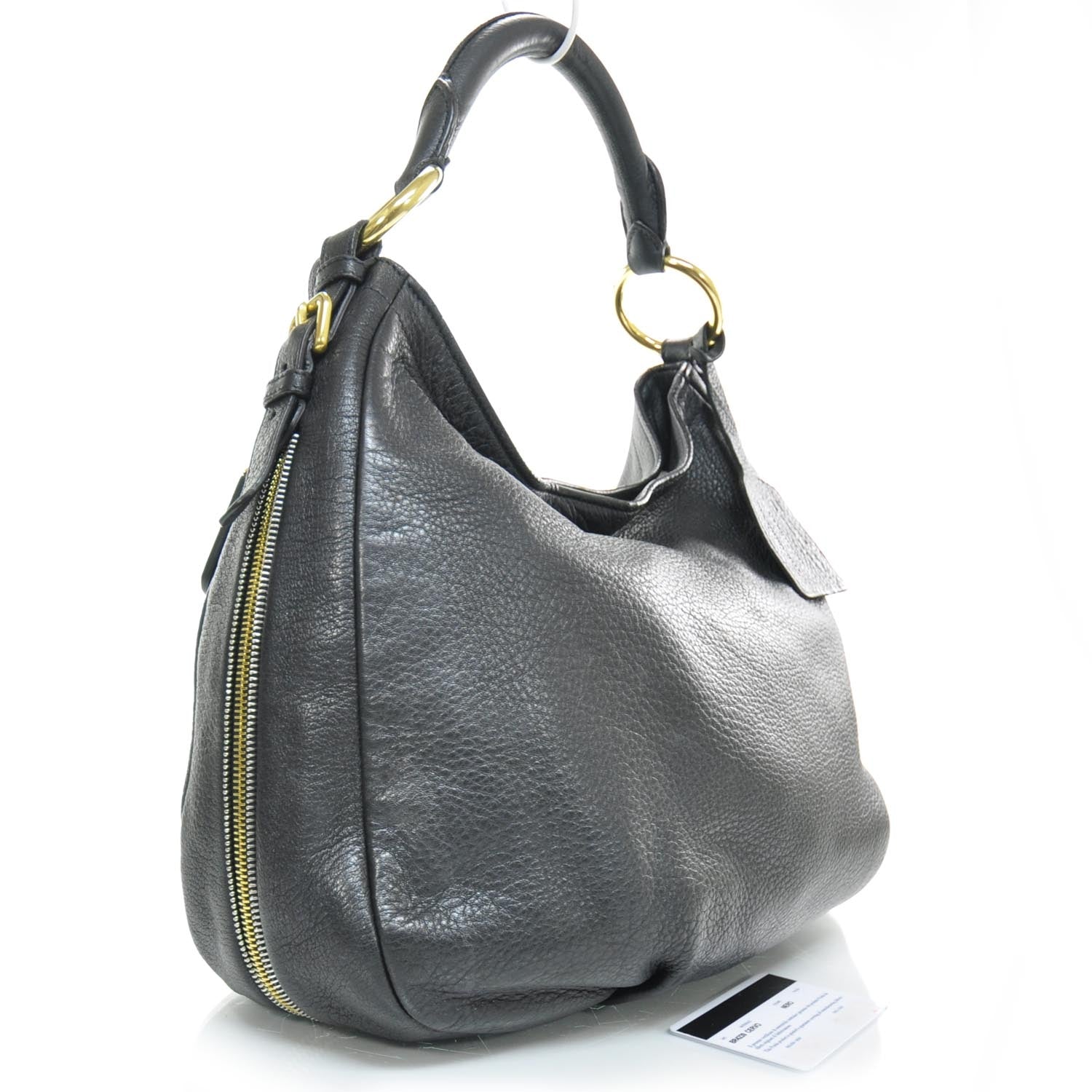 Prada Cervo Deerskin Hobo Nero Black 2 of 10