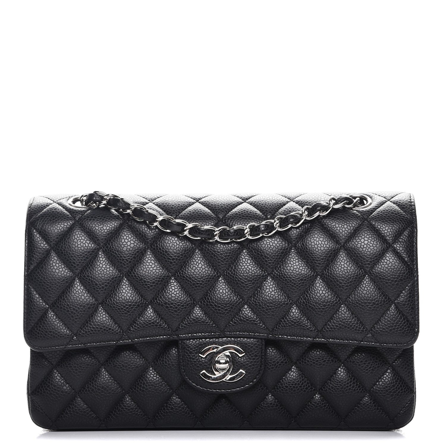 Chanel Caviar Quilted Medium Double Flap Black 1 of 8