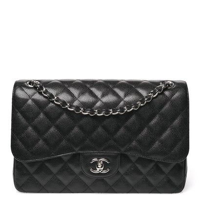 Chanel Caviar Quilted Jumbo Double Flap Black 1 of 11