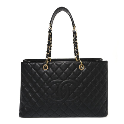 Chanel Caviar Quilted XL Grand Shopping Tote GST Black 1 of 10