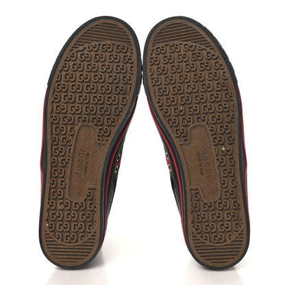 Gucci Econyl Nylon Web Monogram Off The Grid Mens 1977 Tennis High Top Sneakers 9.5 Black 6 of 8