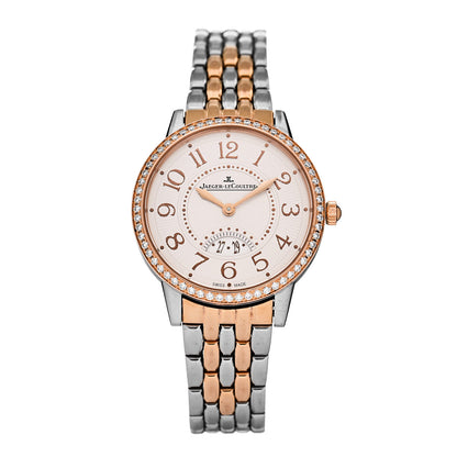 Jaeger-LeCoultre Stainless Steel 18K Rose Gold Alligator Diamond Bezel 34mm Rendez-Vous Quartz Watch 344.D.68 1 of 4