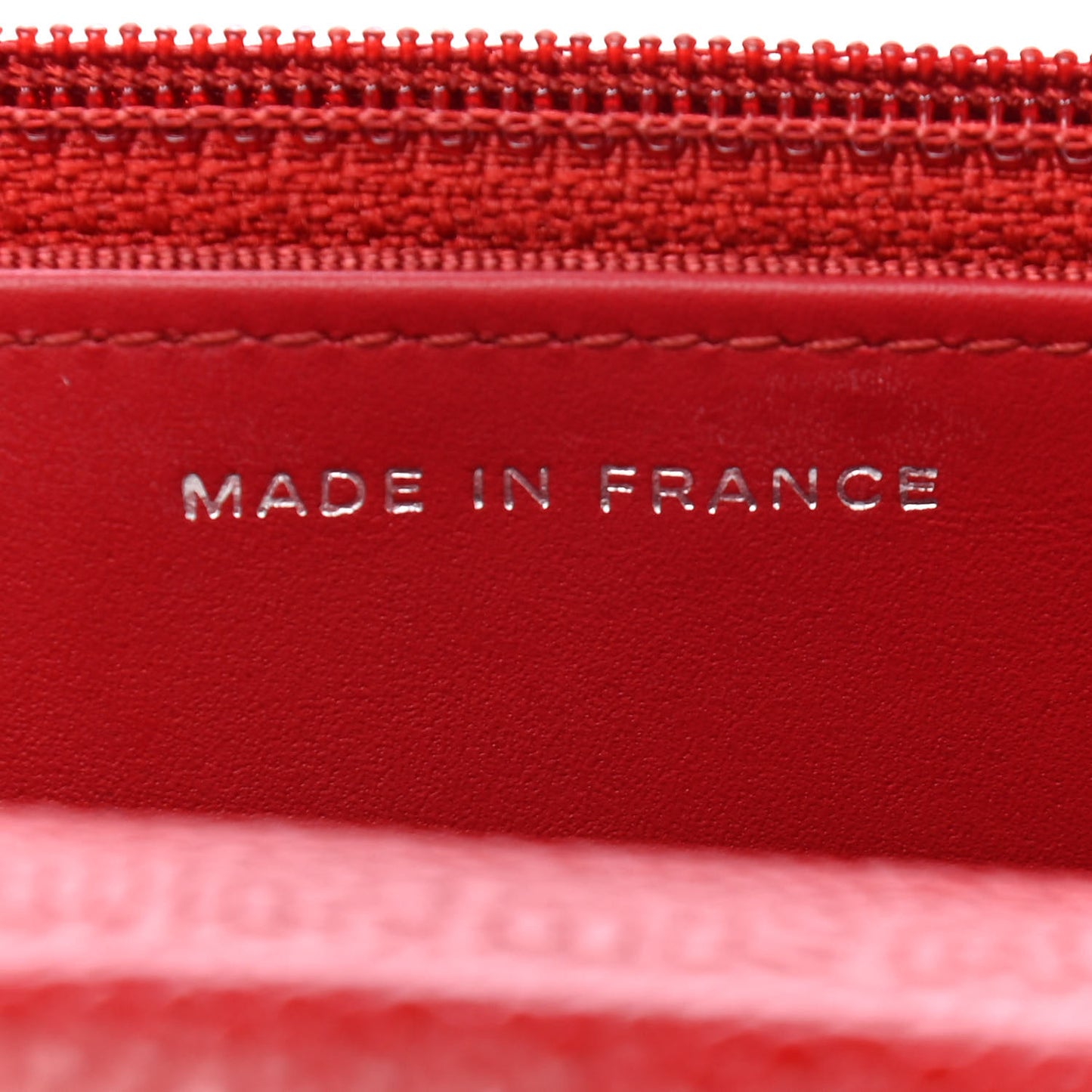 Caviar Quilted Wallet On Chain WOC Red