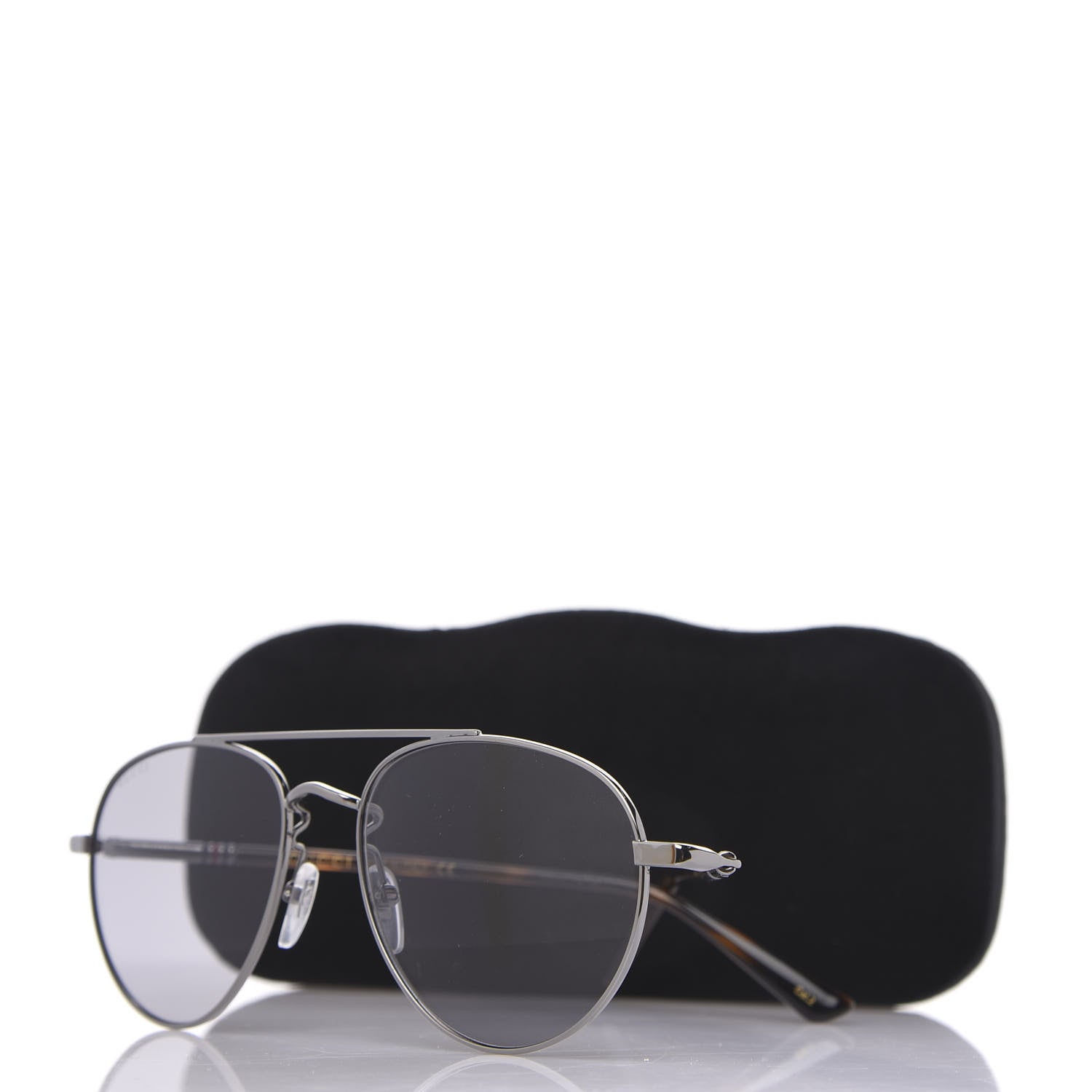 Gucci Acetate Aviator Sunglasses GG0447S Silver 8 of 8