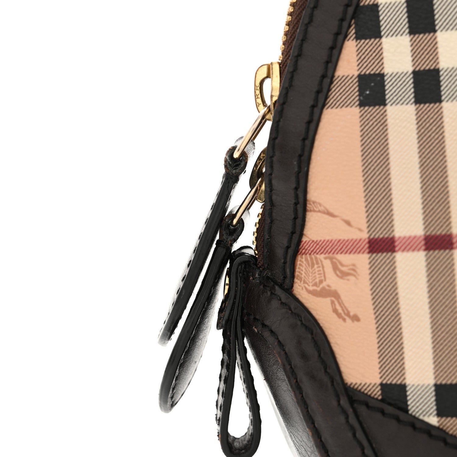 Burberry Haymarket Check Small Orchard Bowling Bag Chocolate 13 of 15