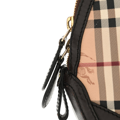 Burberry Haymarket Check Small Orchard Bowling Bag Chocolate 13 of 15