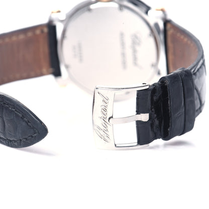 Chopard Stainless Steel 18K Rose Gold Alligator 7 Diamond 36mm Happy Sport Quartz Watch 5 of 7