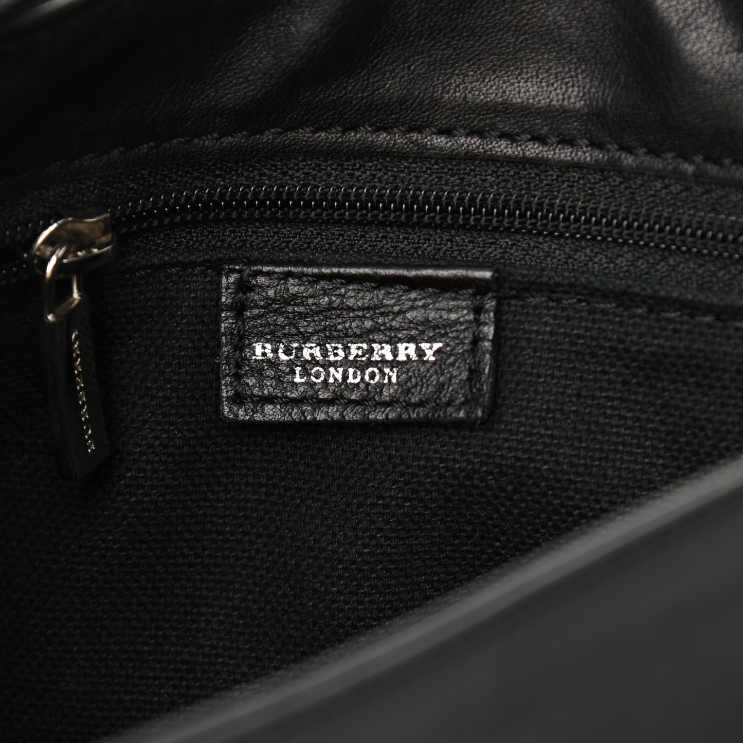Grainy Calfskin Haymarket Check Horn Toggle Shoulder Bag Black