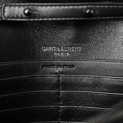 Saint Laurent Paillette Suede Monogram Kate Chain Wallet Pink Black 14 of 14