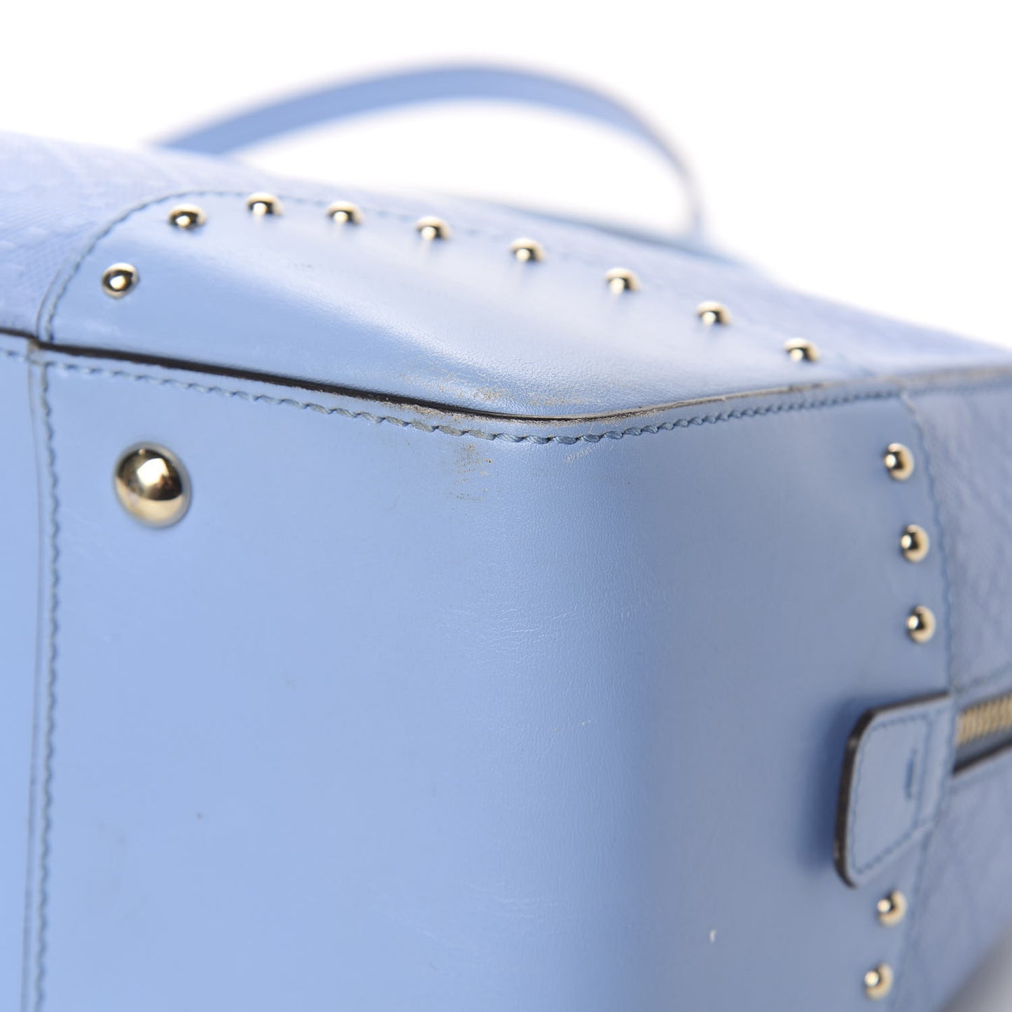Bright Diamante Top Handle Bag Mineral Blue