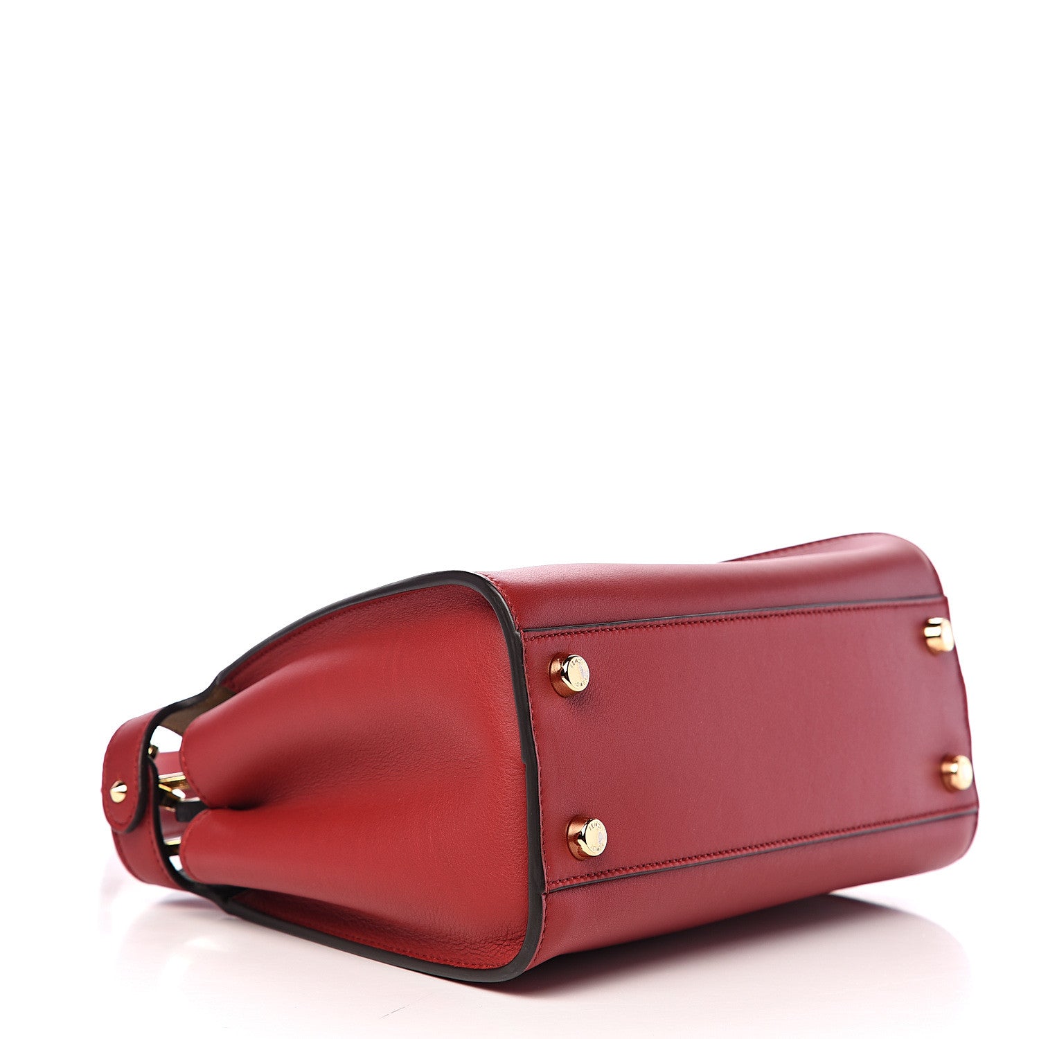 Fendi Vitello Tahiti Burro Bi-Color Medium Peekaboo Iconic Essentially Satchel Fragola Orzo 4 of 8