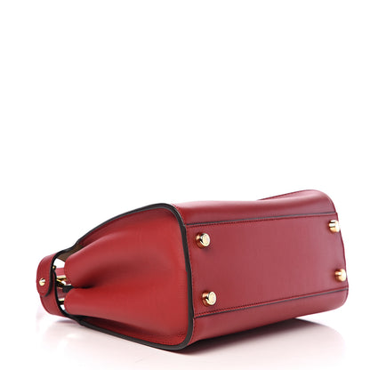 Fendi Vitello Tahiti Burro Bi-Color Medium Peekaboo Iconic Essentially Satchel Fragola Orzo 4 of 8
