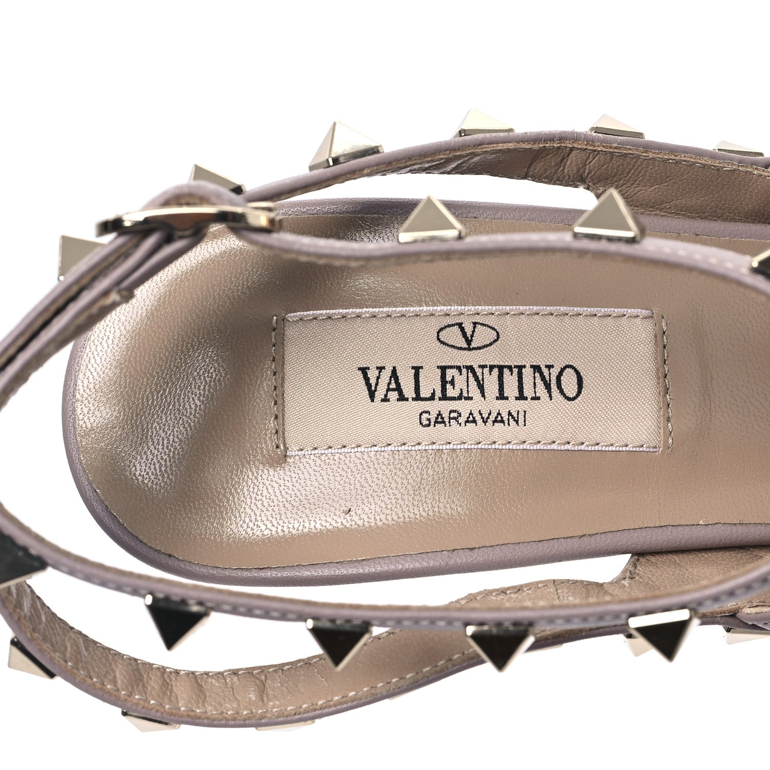 Valentino Garavani Patent Nappa Rockstud Ankle Strap 100mm Pumps 38.5 Black Poudre 7 of 8