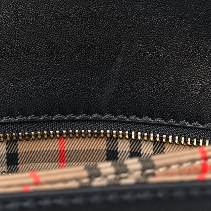Burberry Soft Calfskin Link Flap Crossbody Black 11 of 12