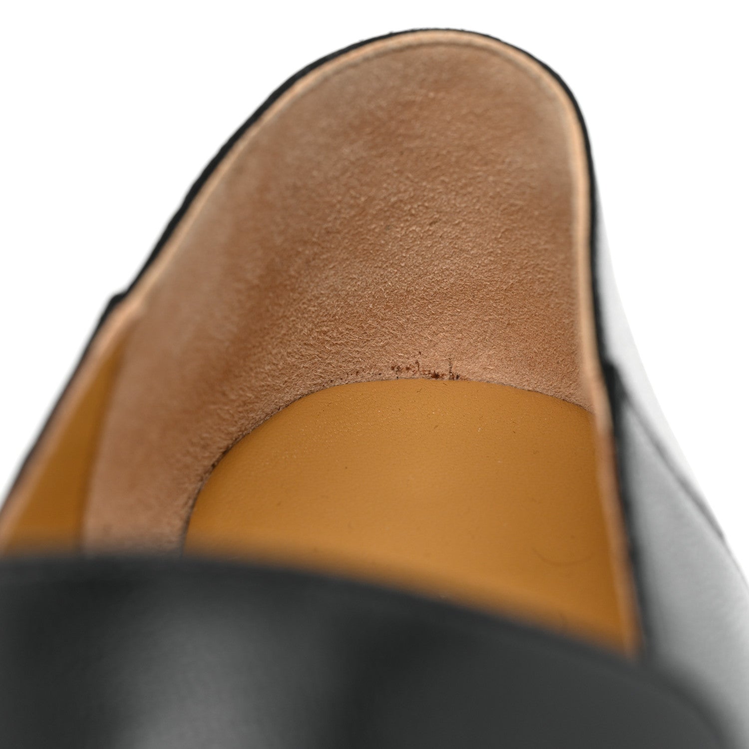 Hermes Goatskin Mens Giovanni Loafer 43 Black 9 of 9