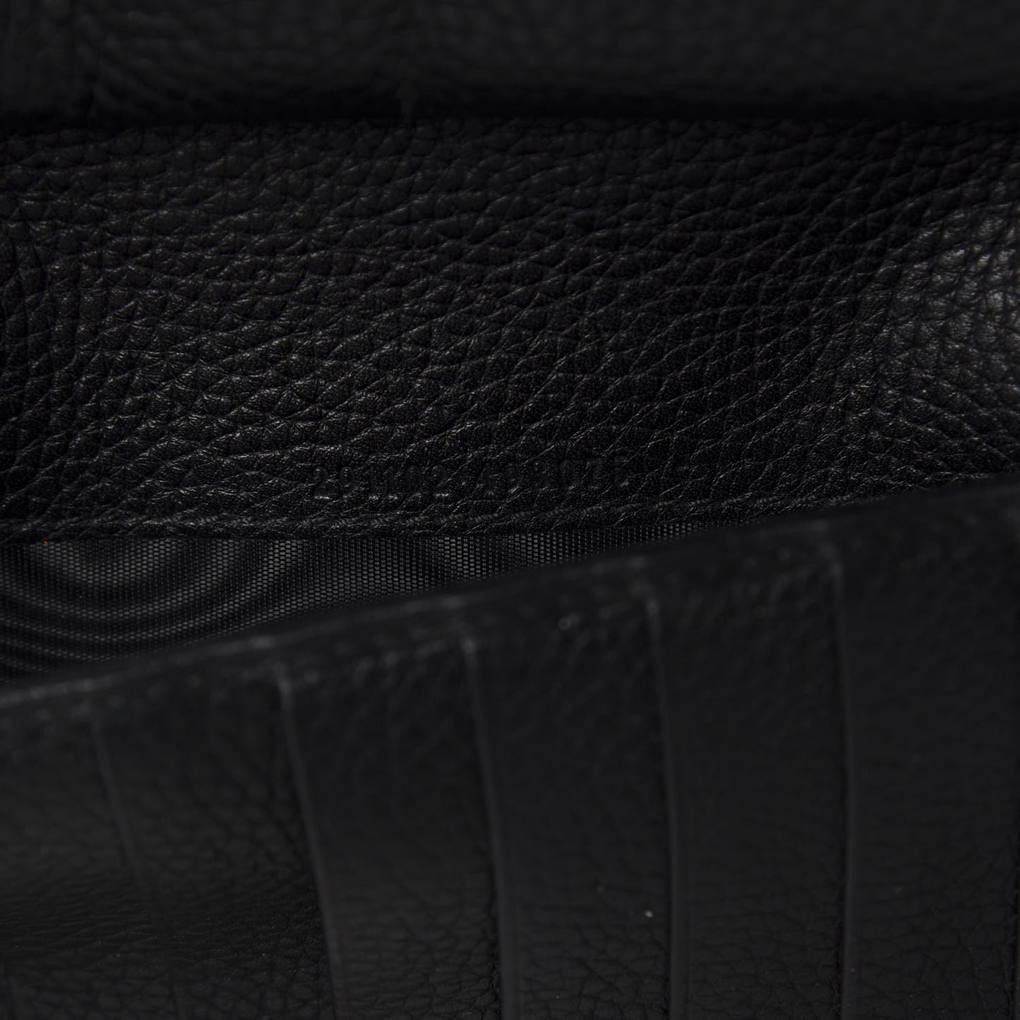 Pebbled Calfskin Soho Zip Around Wallet Black