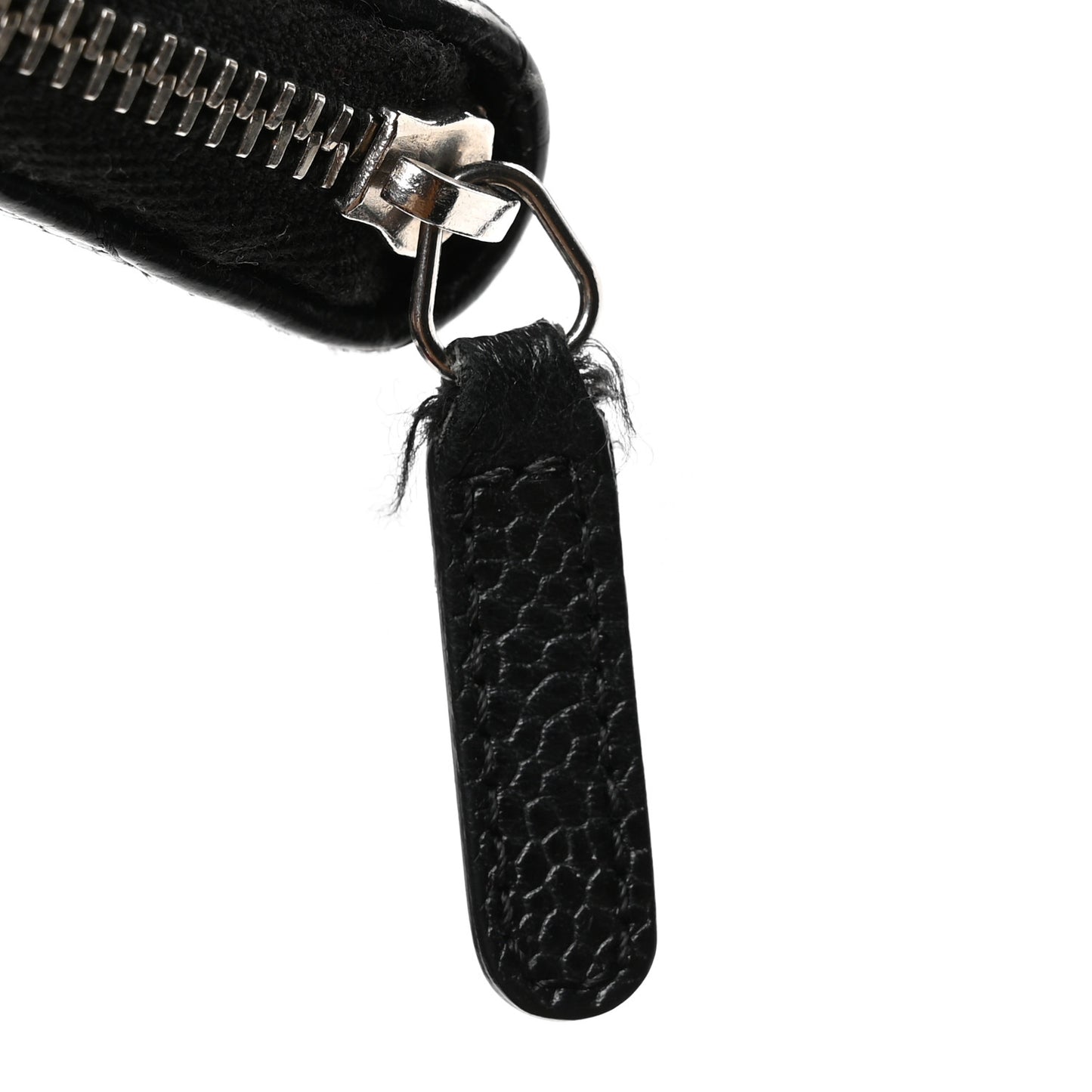 Caviar Quilted Zip Coin Purse Black