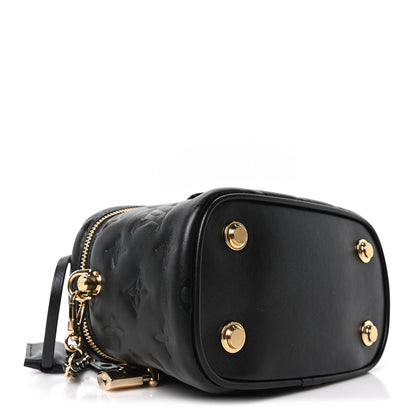 Louis Vuitton Lambskin Monogram Coussin Vanity PM Black 5 of 10