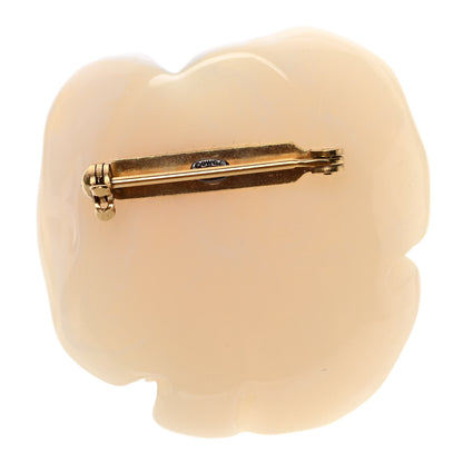 Chanel Resin CC Camellia Brooch White 3 of 7