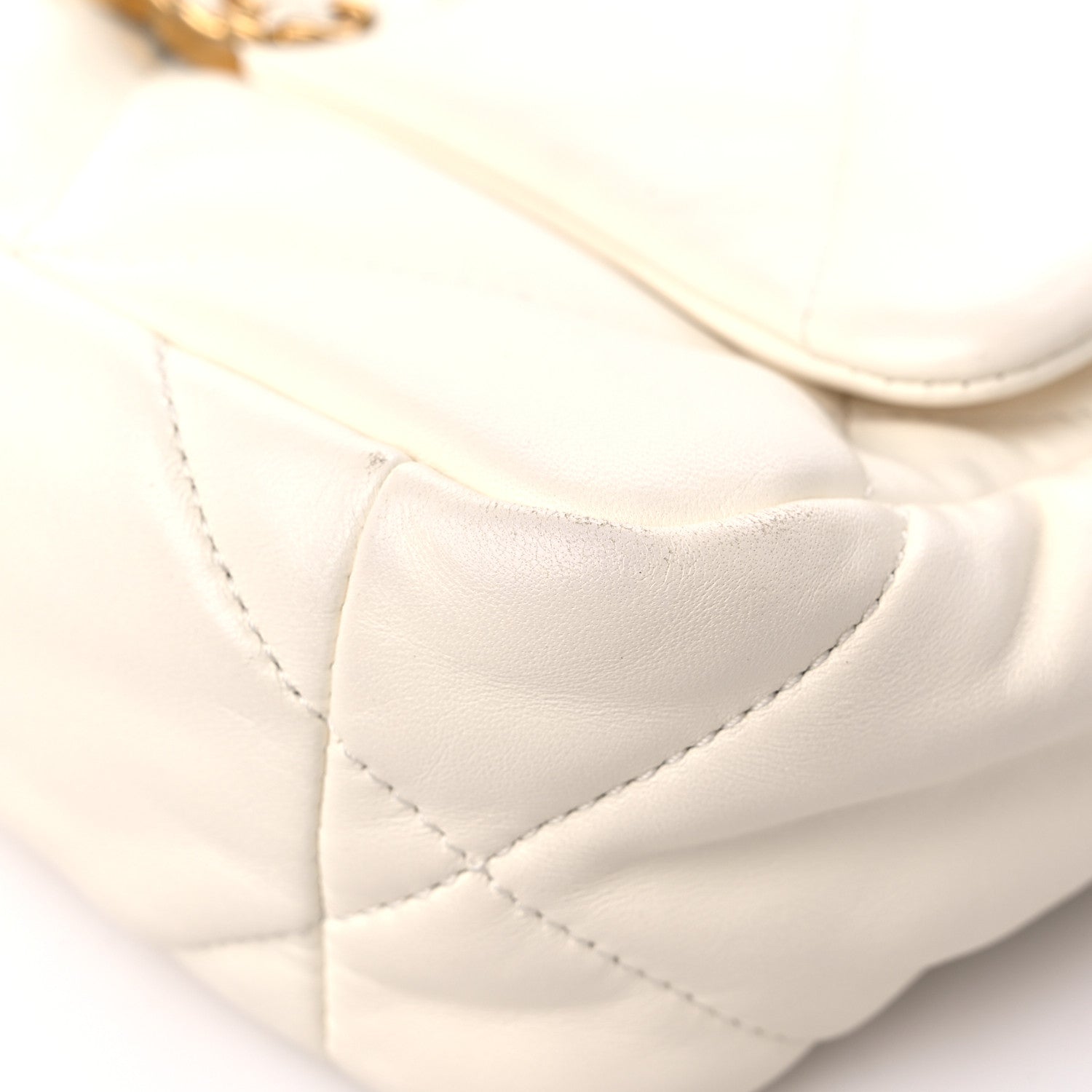 Chanel Lambskin Quilted Medium Chanel 19 Flap White 9 of 14