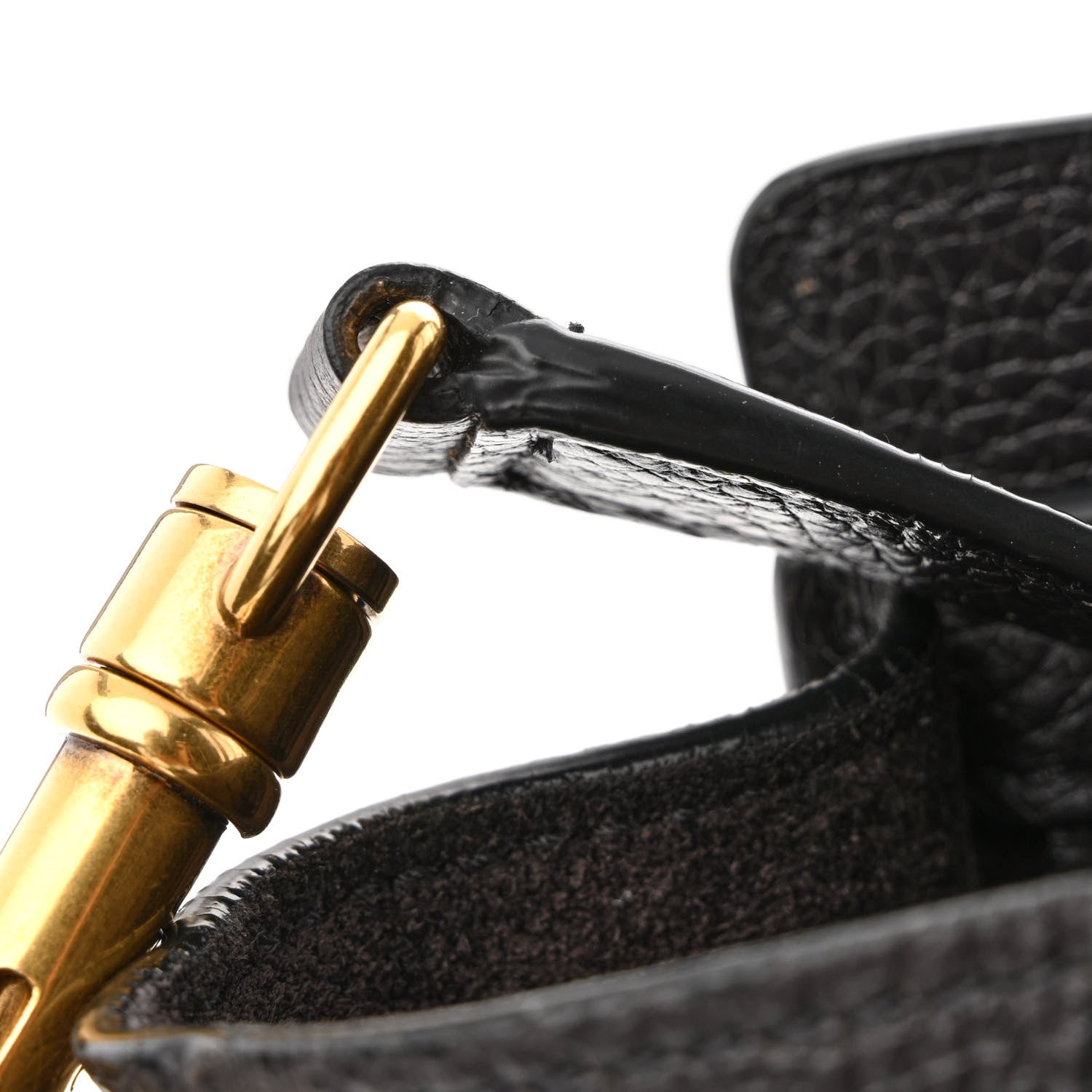 Celine Drummed Calfskin Nano Luggage Liquorice 11 of 11