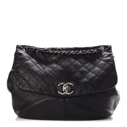Chanel Calfskin Quilted Large Trianon Messenger Flap Black 1 of 8
