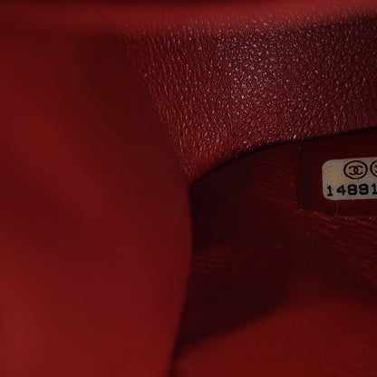 Chanel Caviar Quilted Jumbo Double Flap Dark Red 7 of 8