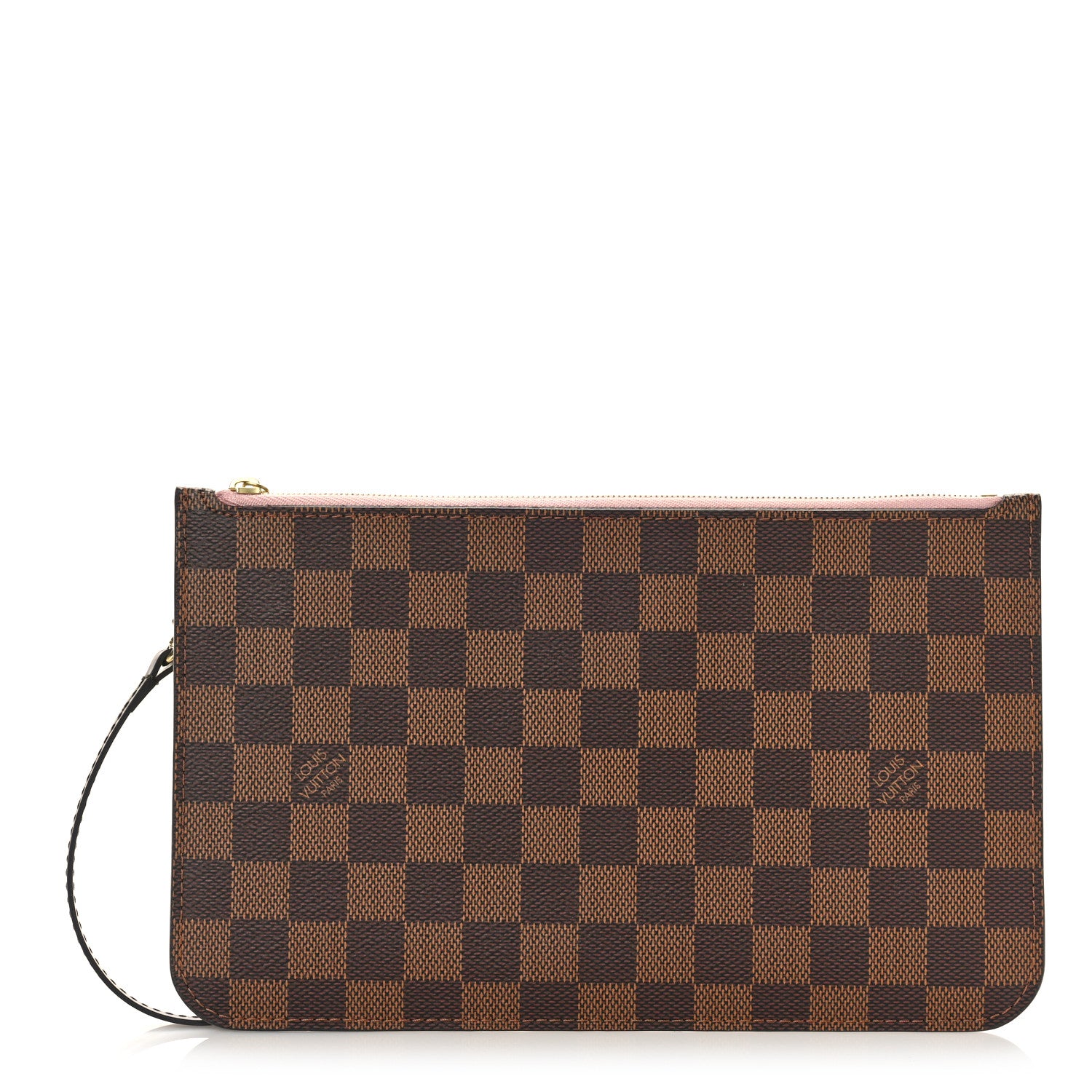 Louis Vuitton Damier Ebene Neverfull MM GM Pochette Rose Ballerine 1 of 8