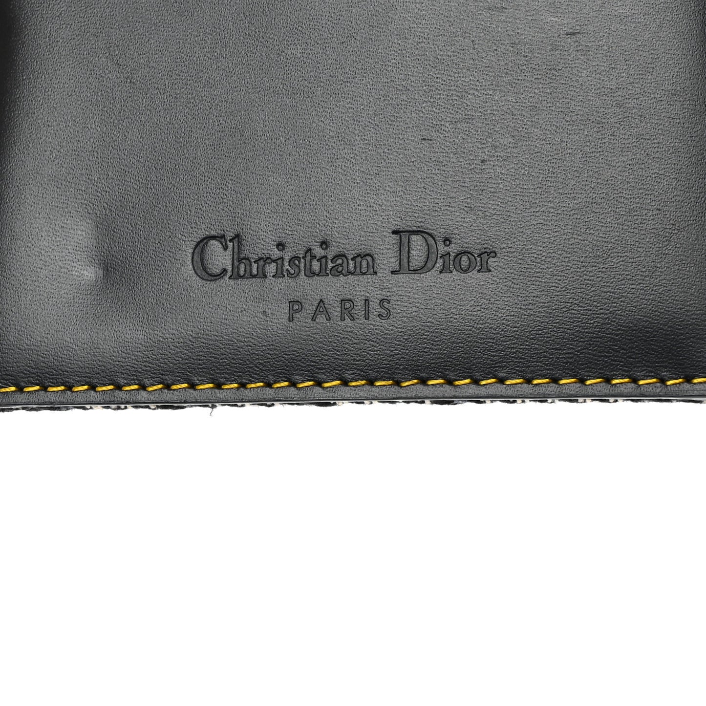 CHRISTIAN DIOR Monogram Saddle Wallet Navy
