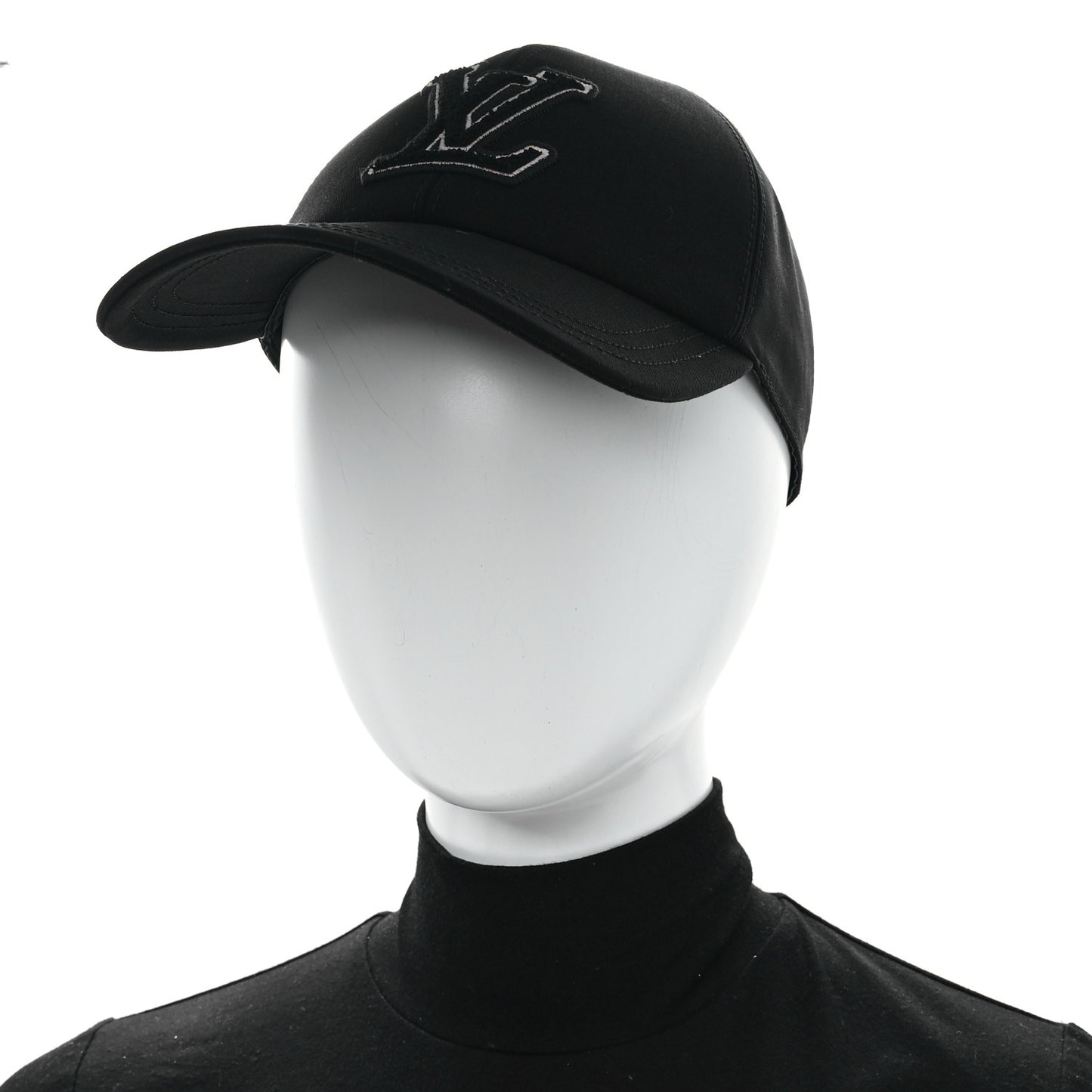 Cotton LV signature Cap  Black