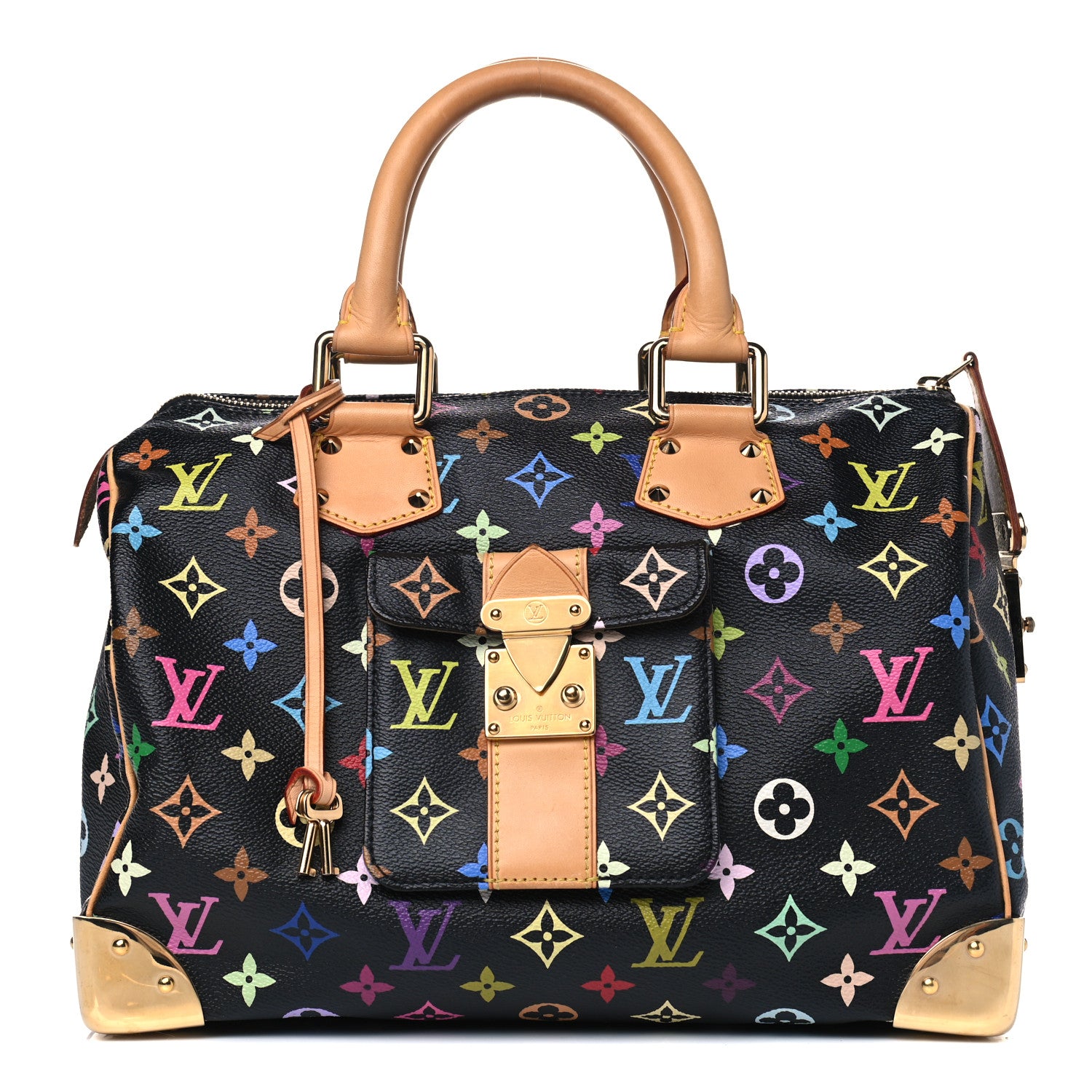 Louis Vuitton Monogram Multicolor Speedy 30 Black 1 of 18