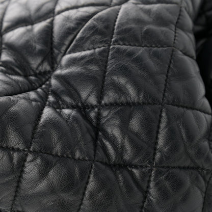 Chanel Nylon Quilted Coco Cocoon Medium Reversible Tote Black Red 10 of 17