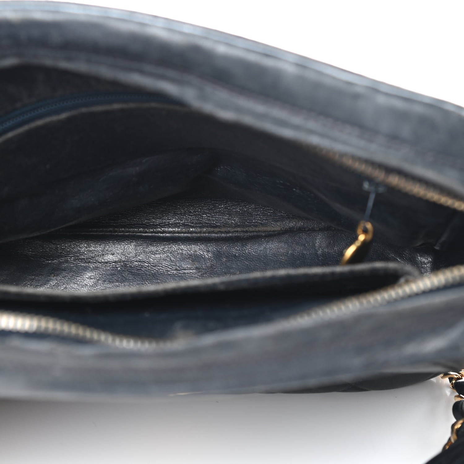 Chanel Lambskin Quilted Tassel Flap Camera Case Black 4 of 5