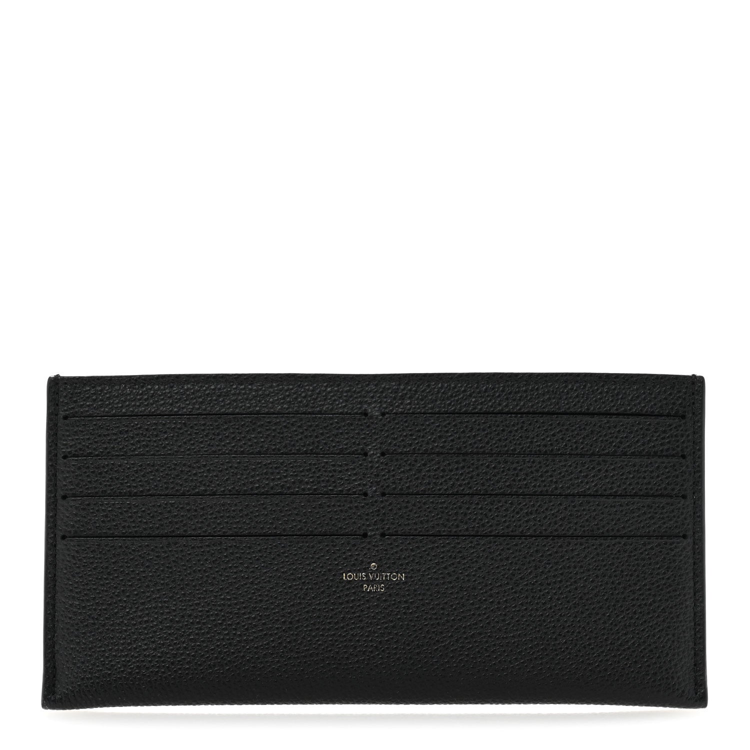 Louis Vuitton Calfskin Felicie Chain Wallet Card Holder Insert Black 1 of 6