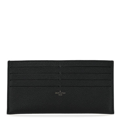 Louis Vuitton Calfskin Felicie Chain Wallet Card Holder Insert Black 1 of 6