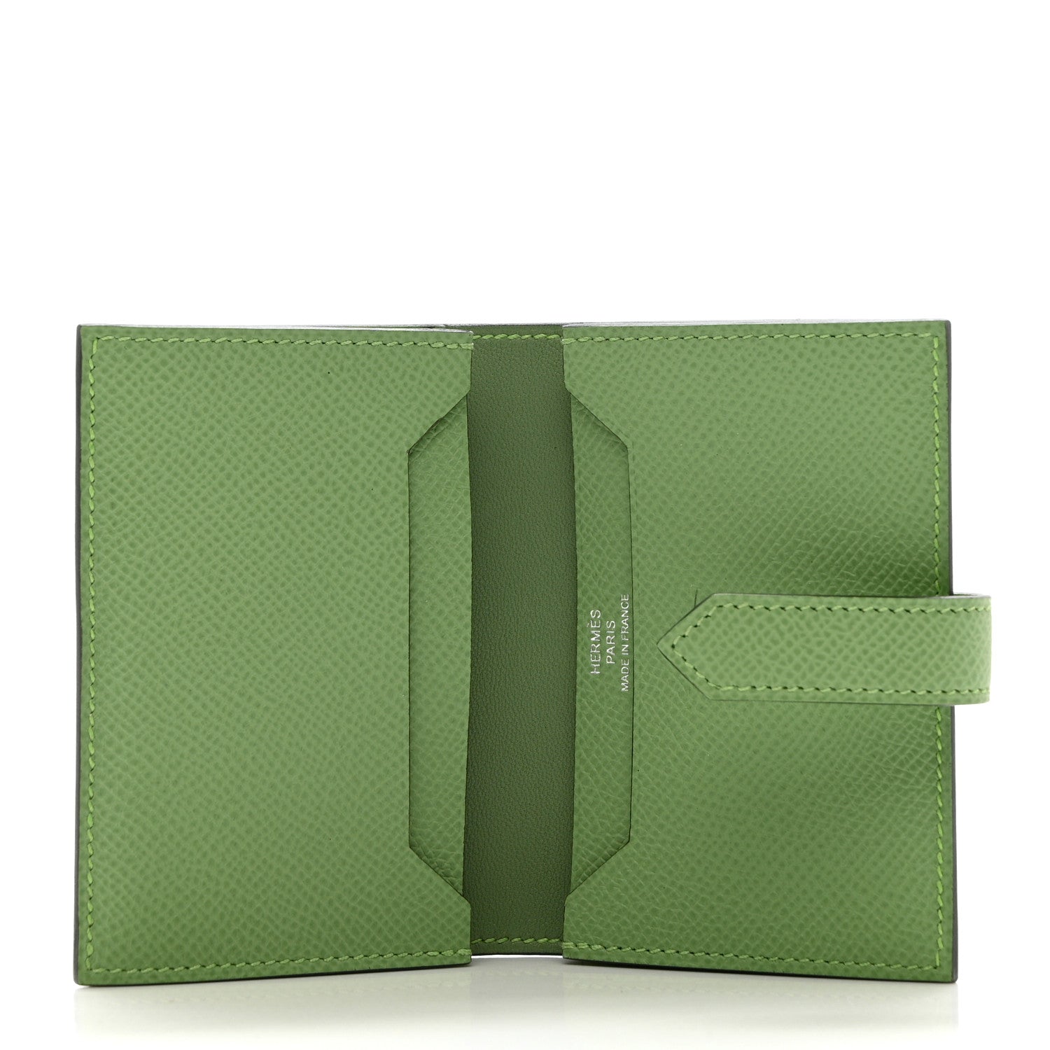 Hermes Epsom Bearn Card Holder Wallet Vert Criquet 5 of 6