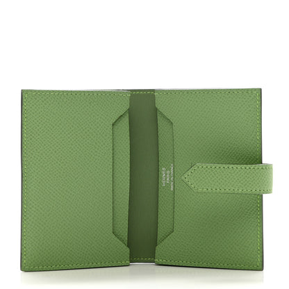 Hermes Epsom Bearn Card Holder Wallet Vert Criquet 5 of 6