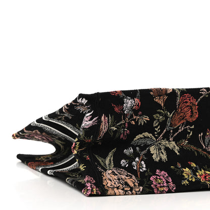 Christian Dior Canvas Embroidered Large Book Tote Black Multicolor 9 of 10
