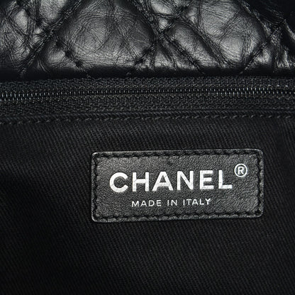 Chanel Aged Calfskin Fantasy Fur Karl's Cabas Tote Black 6 of 6
