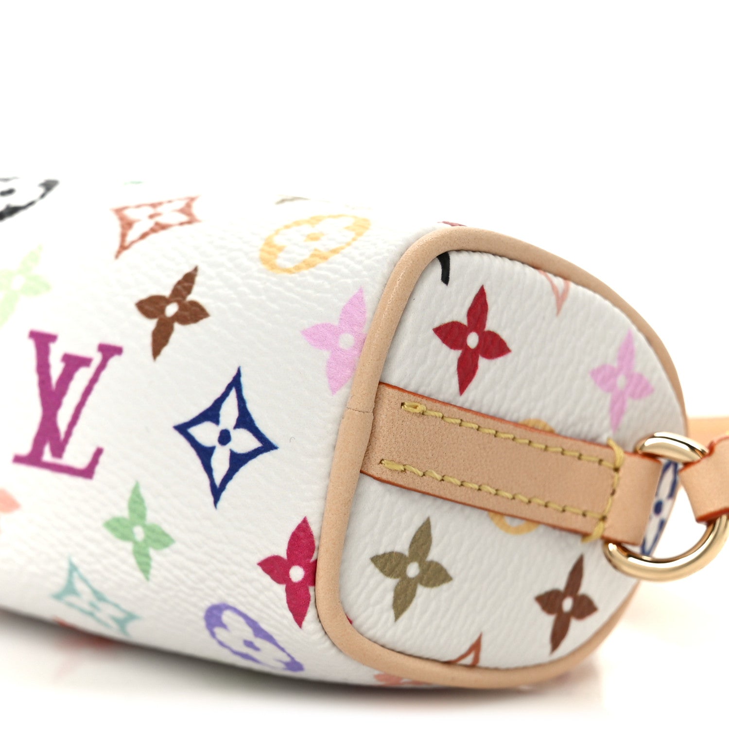 Louis Vuitton LV X TM Monogram Micro Speedy Bag Charm White 9 of 10