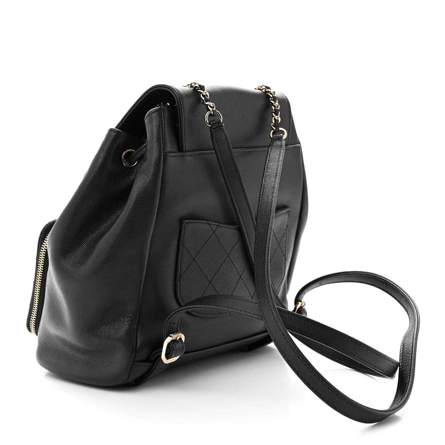 Caviar Quilted Business Affinity Backpack Black