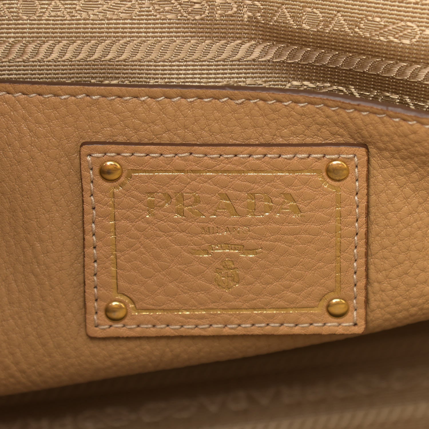 Prada Vitello Daino Shopping Tote Sughero 6 of 15