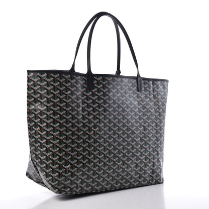 Goyard Goyardine Saint Louis Claire Voie GM Black Green 4 of 9